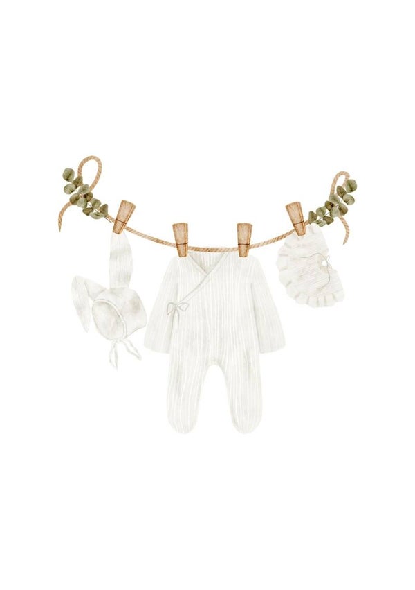 Waslijn babykleertjes