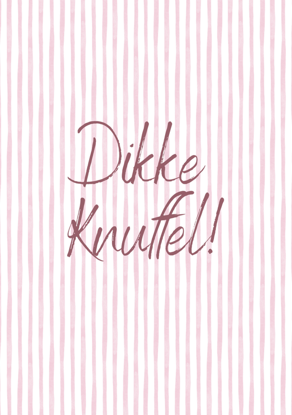 Dikke knuffel Paars
