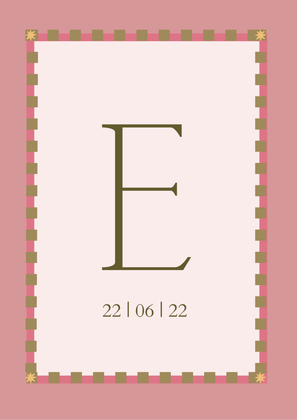 Poster kader Roze - A4