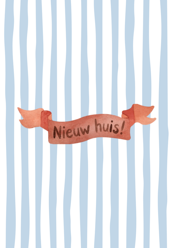 Nieuw huis streep