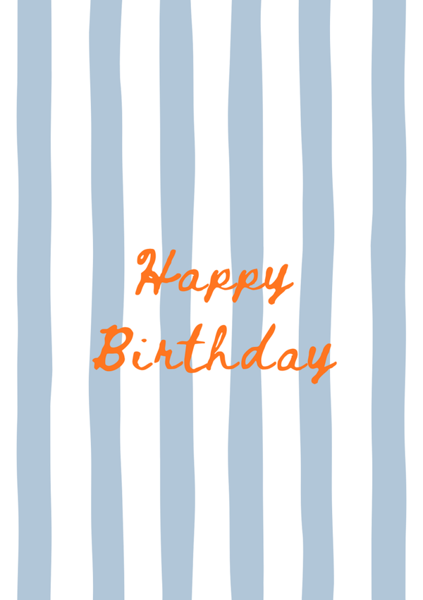 Happy Birthday Blauw