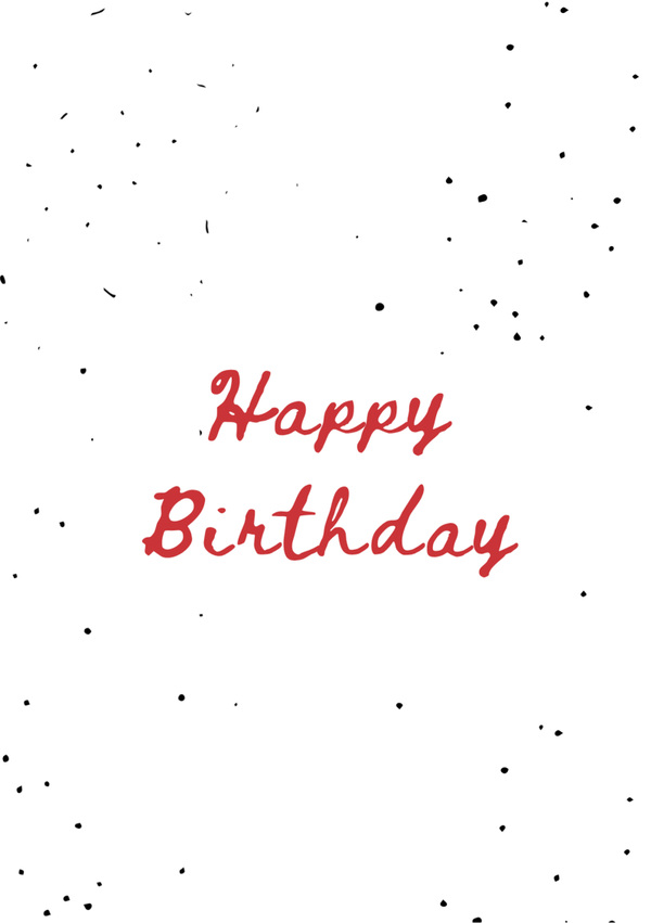 Happy Birthday confetti
