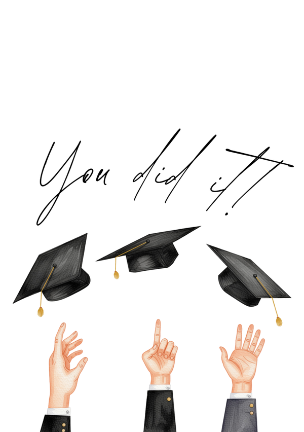 You did it!