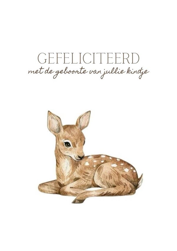 Hertje 'Gefeliciteerd'
