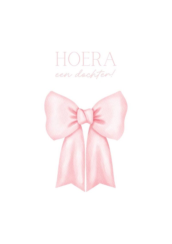 Hoera een dochter