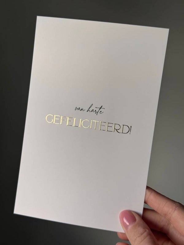 Gefeliciteerd GoudFolie