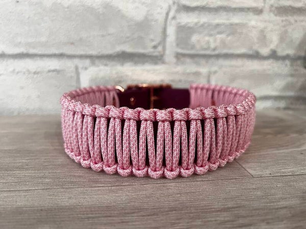 Biothane Halsband mit Paracord 40-48cm