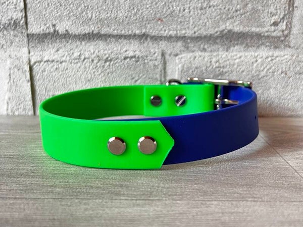 Biothane Halsband 2-Farbig 31-37cm