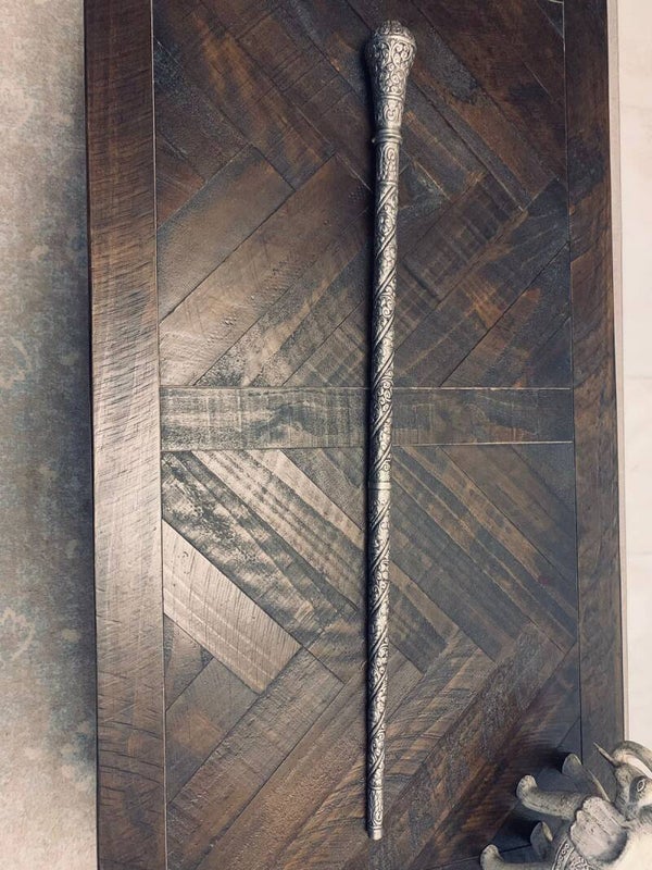 Antique Swiss Handmade Silver Martial Arts Stick
