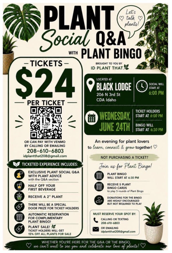 Black Lodge Plant Social w/ Bingo