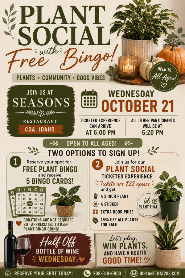 The Seasons Plant Social with Bingp 10-21