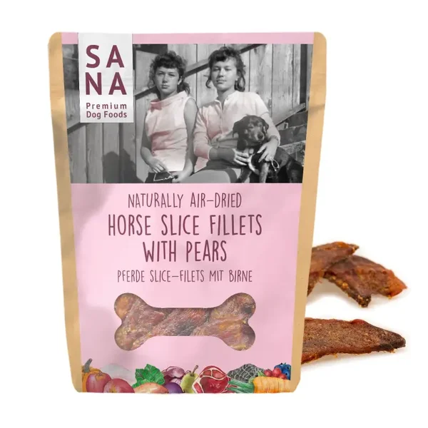 Hestefiletskiver med pære (100 g)