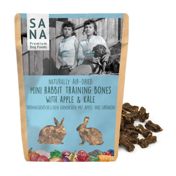 Kanintræningsben med æble og.                                         grønkål (100 g)