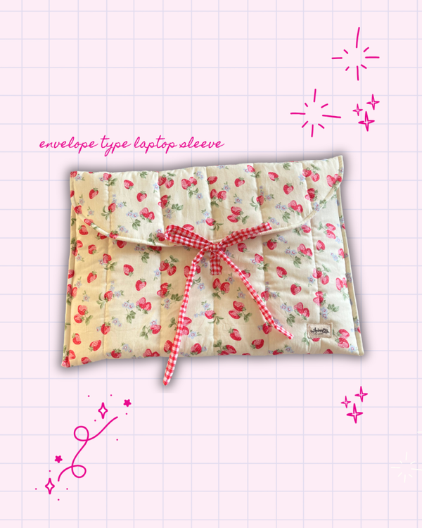 Strawberry Cream Envelope Type Laptop Sleeve