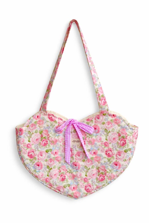 Floral Heart Bag With Base