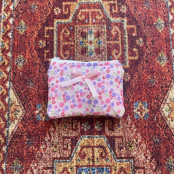 Garden Pink & Purple Coin Purse