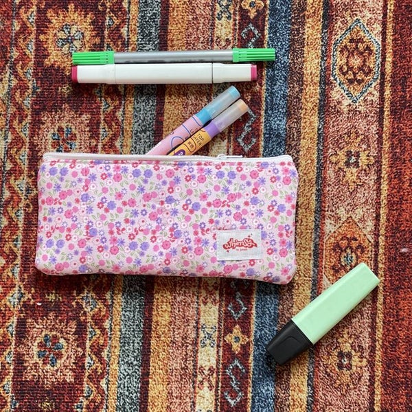 Pink Garden Pencil Case