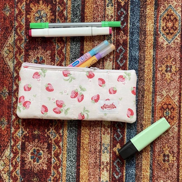 Strawberry Pink Pencil Case