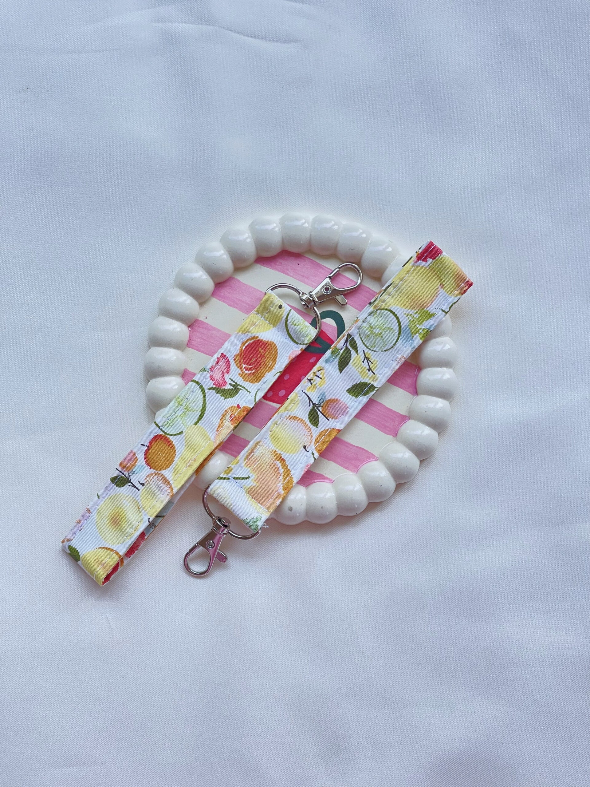 Summer Fruits Keychain Wristlet