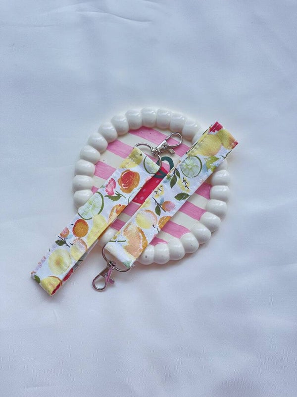 Summer Fruits Keychain Wristlet