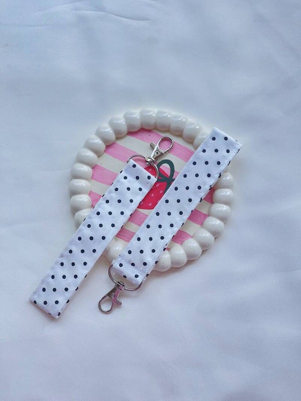 B&W Polca Keychain Wristlet