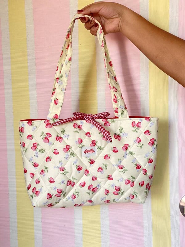 Strawberry Cream Tote Bag