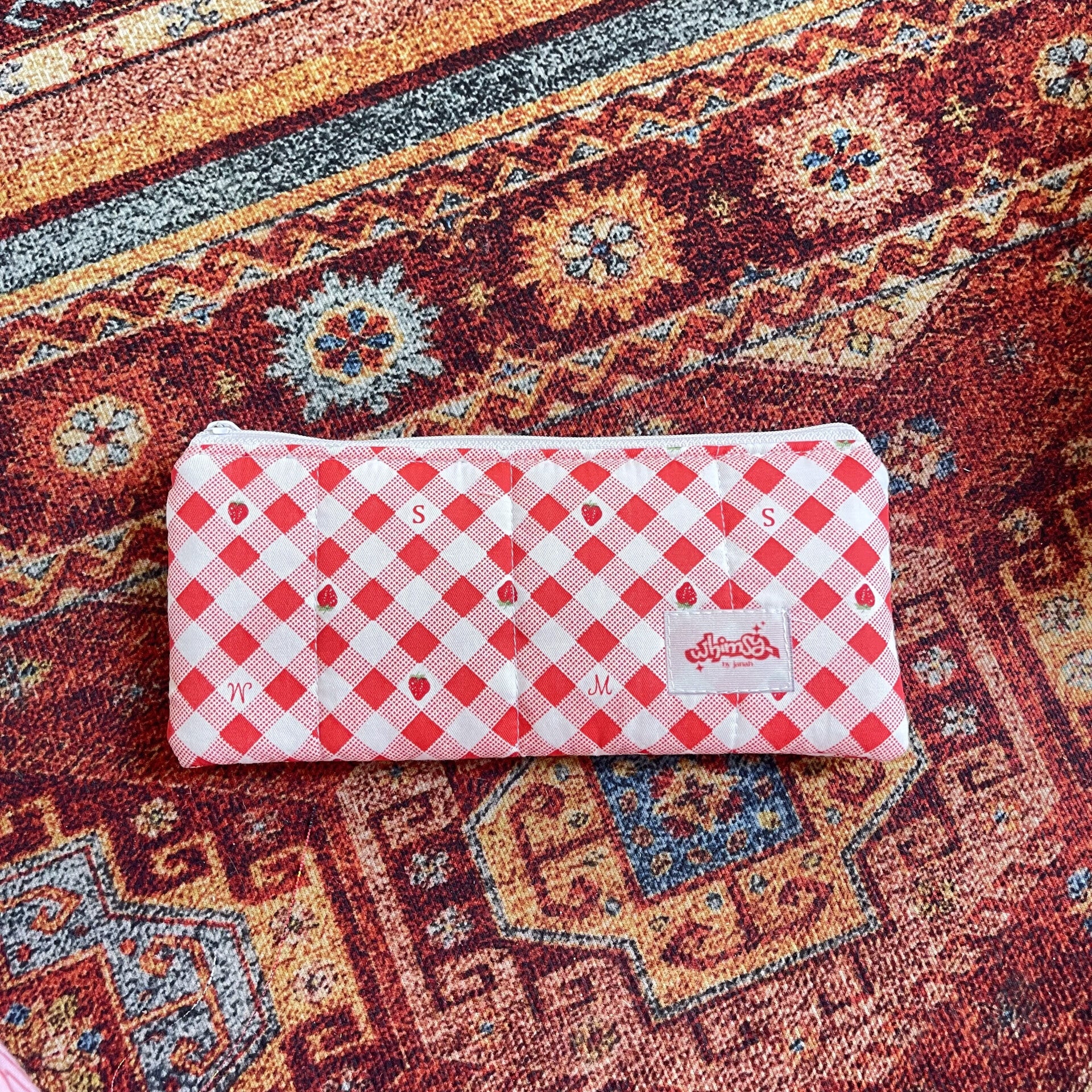 Red Strawberry Pencil Case