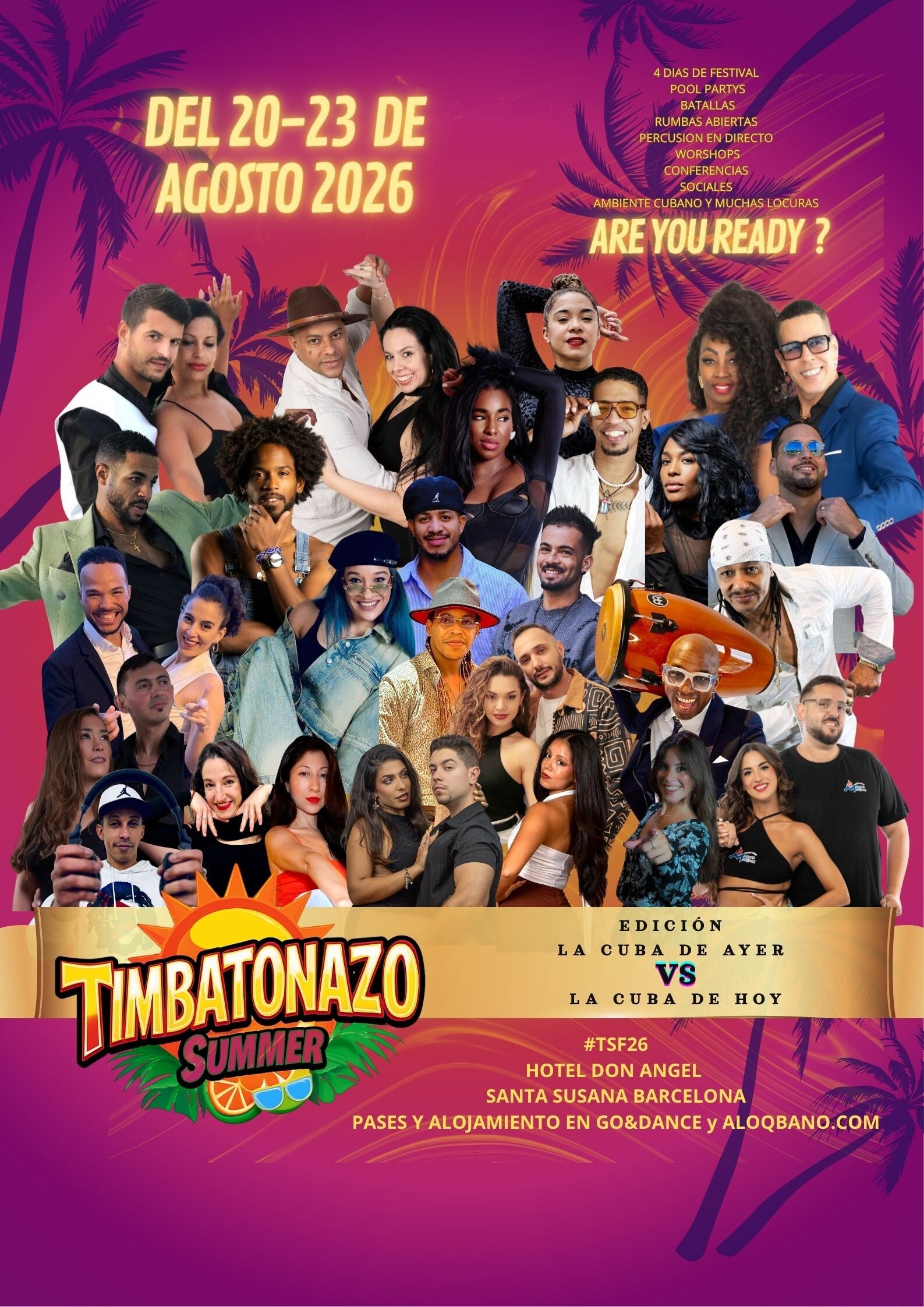 TIMBATONAZO SUMER FESTIVAL FULL PASS GOLDEN PARA 2 PERSONAS