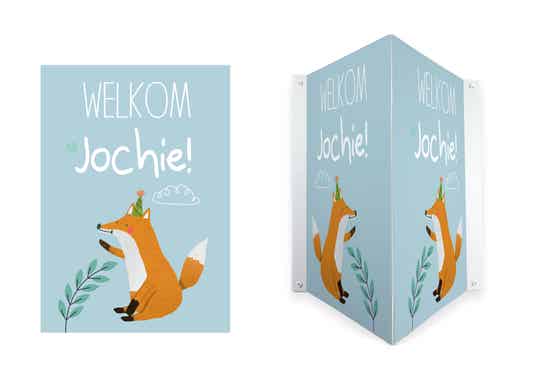 Geboortebord Jongetje Vos