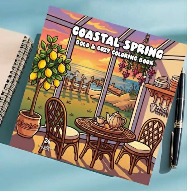 Livre à Colorié - Coastal Spring