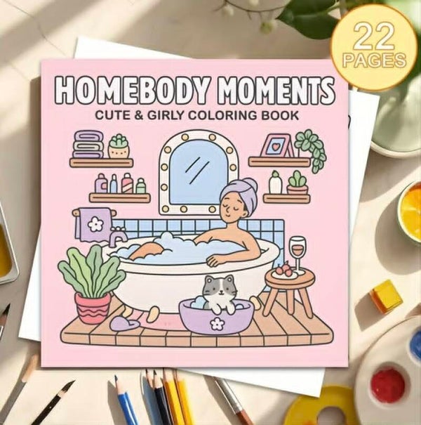 Livre à Colorié - Homebody Moments