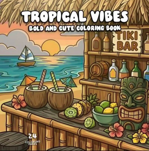 Livre à Colorié - Tropical Vibes