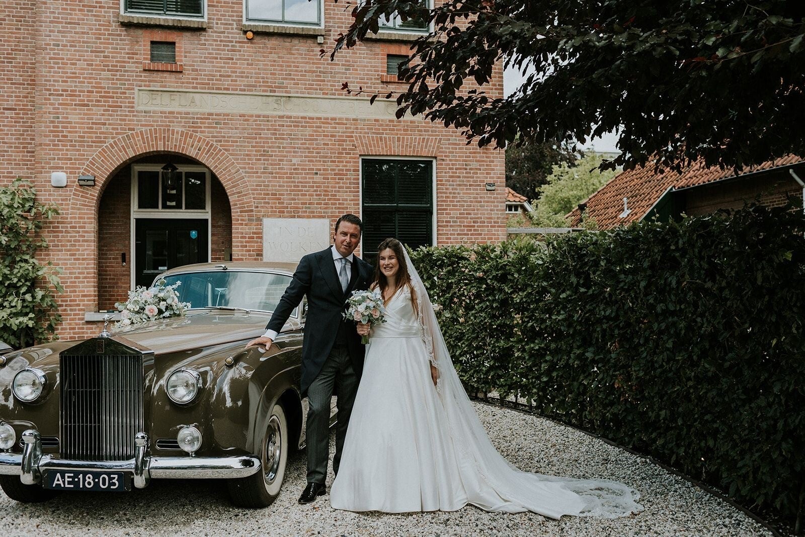 Klassieke Rolls Royce Silver Cloud II trouwauto