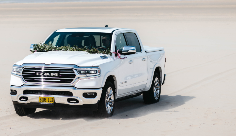 Unieke Dodge Ram 1500 Longhorn trouwauto