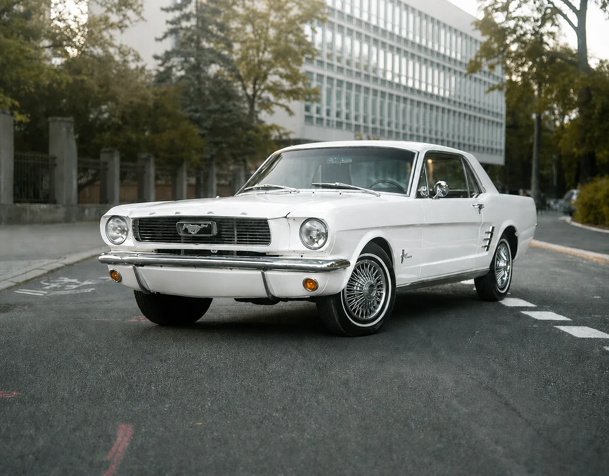 Amerikaanse Ford Mustang trouwauto