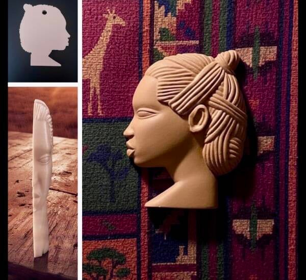 Wanddecor - African Woman