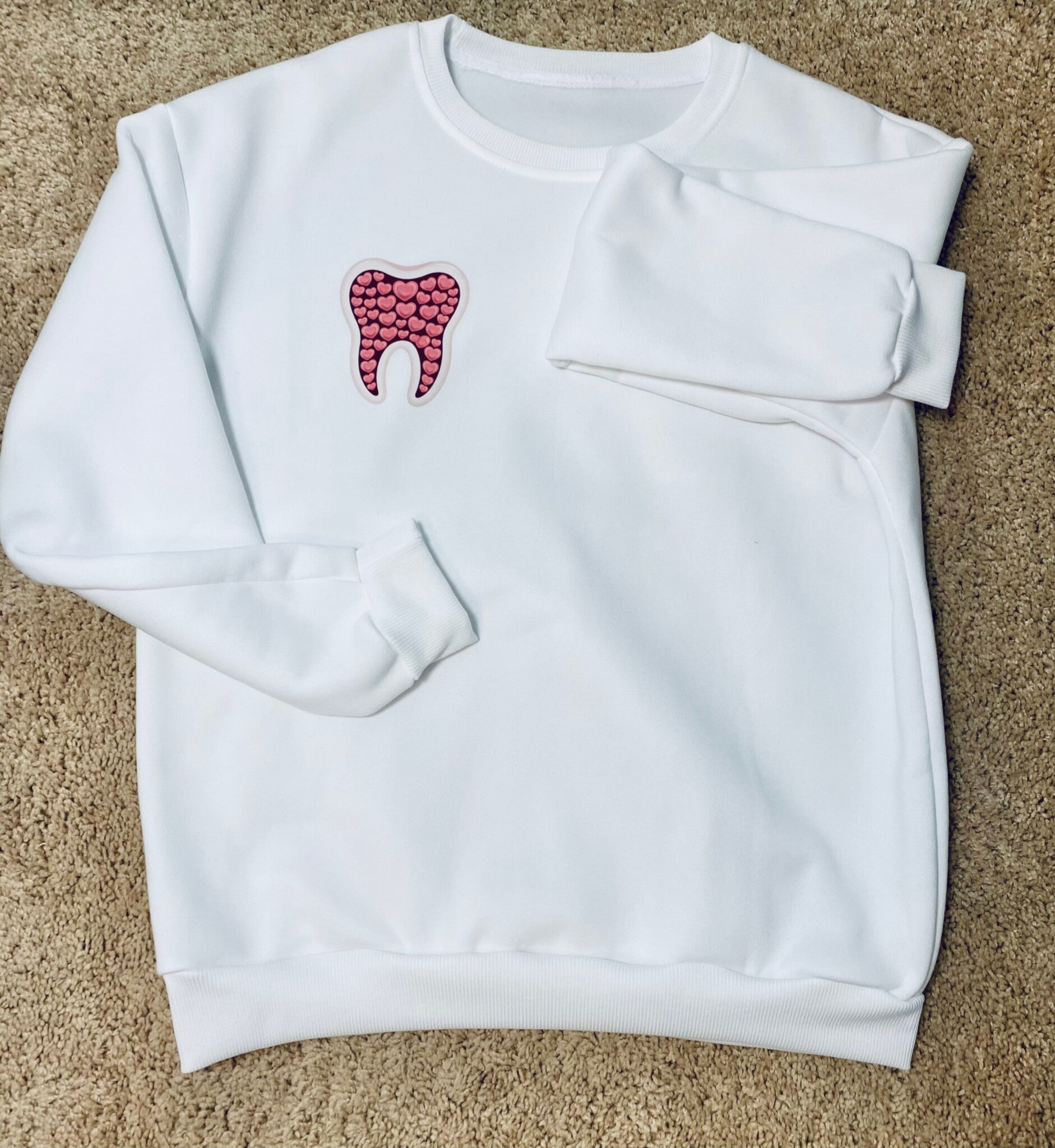 Dental tooth logo sweatshirt
