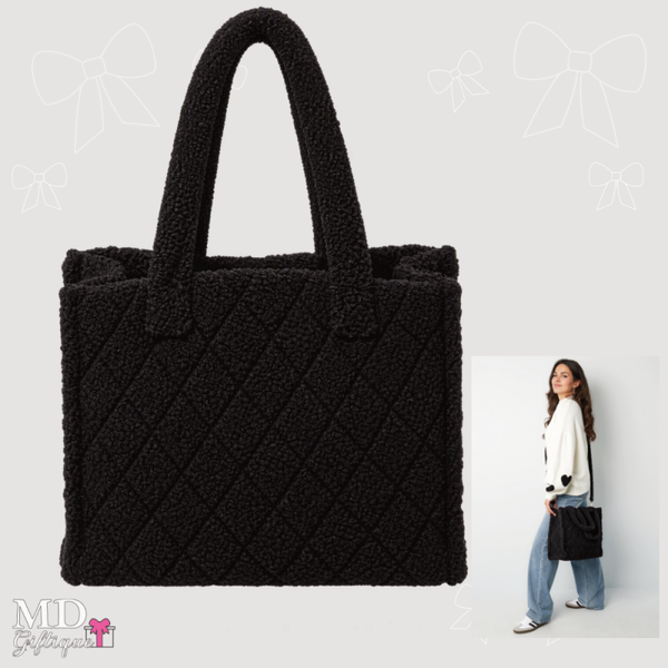 Tas shopper teddy zwart