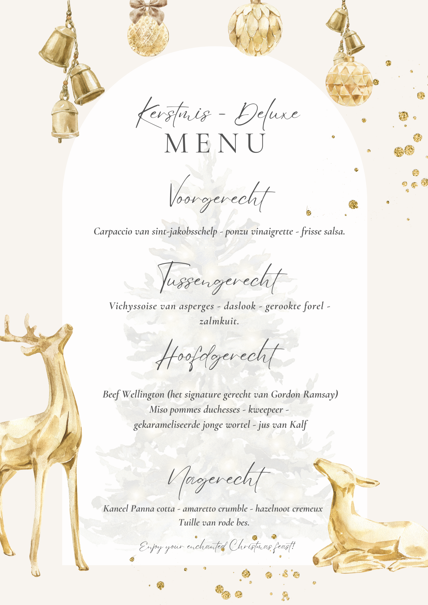 Kerstmenu's 2023! Le Icarus