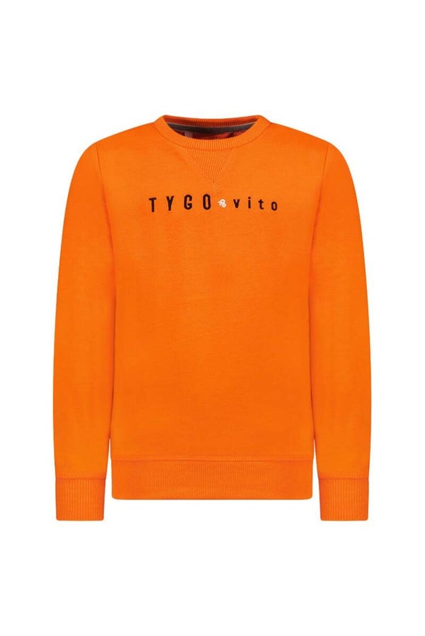 Tygo & vigo Flashy oranje sweater