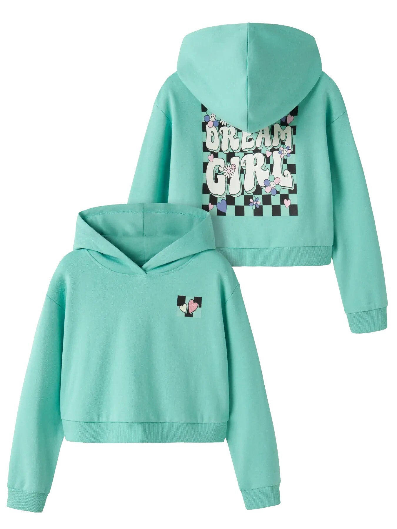 Name- it sweater blauw/groen