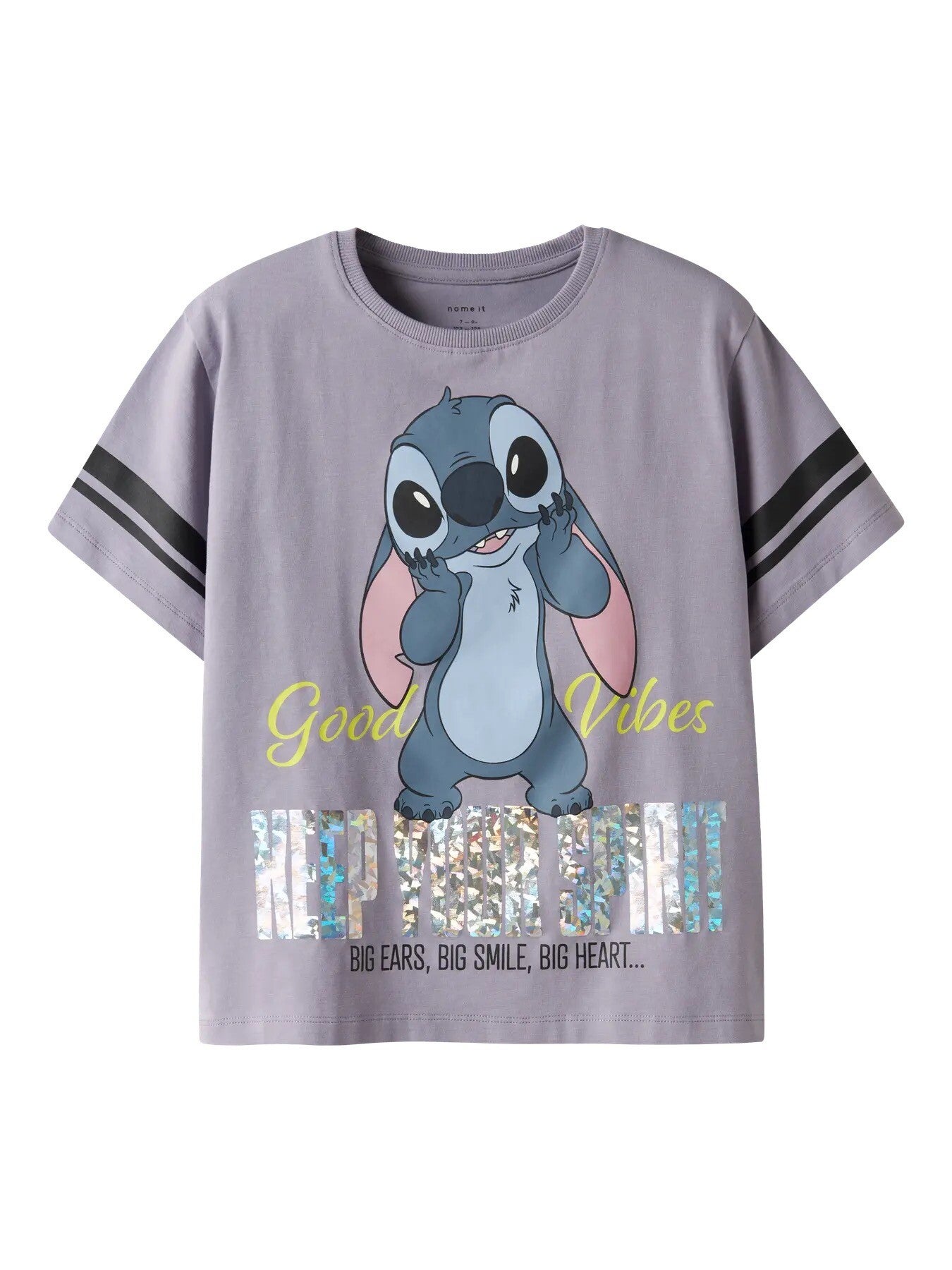Name it t-shirts stitch paars