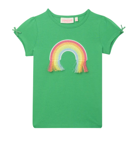 Someone - T-shirt Regenboog groen