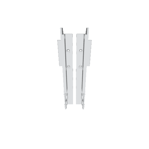 Ersatzleisten Set Mepla Schublade 538.002.45.01 / 45.02 – Fronthalter mit integriertem Auszugsstopp