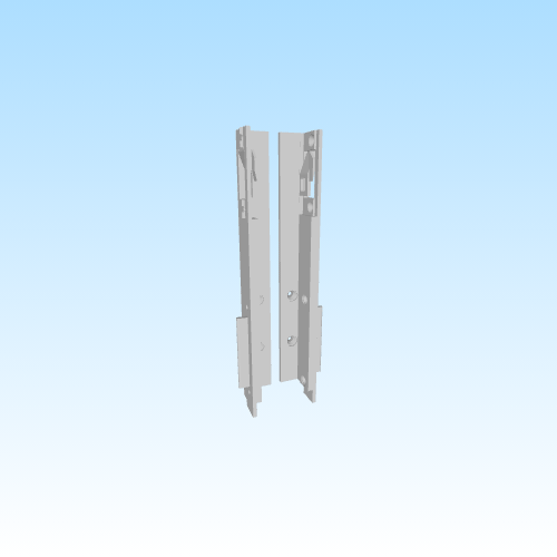 Ersatzleisten Set Mepla Schublade 538.002.45.01 / 45.02 – Fronthalter mit integriertem Auszugsstopp