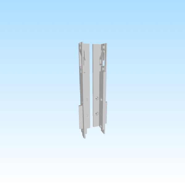 Ersatzleisten Set Mepla Schublade 538.002.45.01 / 45.02 – Fronthalter mit integriertem Auszugsstopp