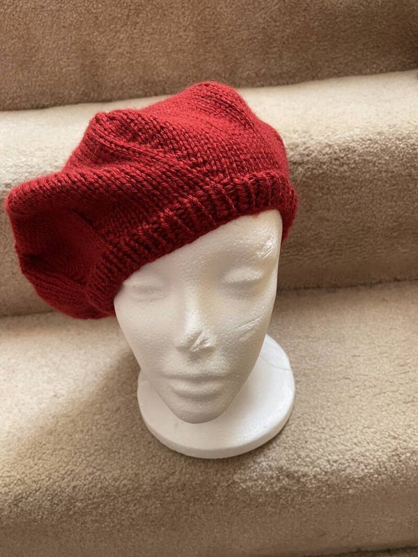 Beret Hat - Autumn Red