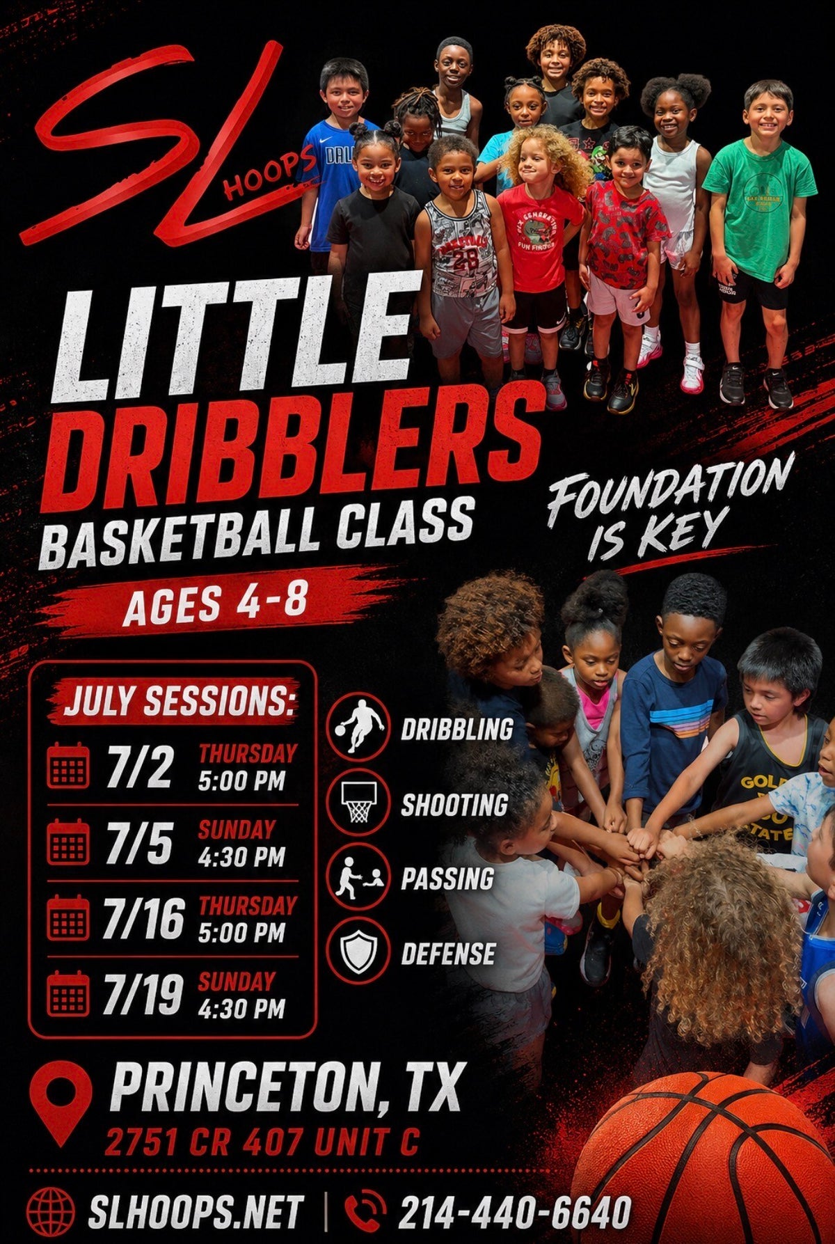 LITTLE DRIBBLERS | SL HOOPS BASKETBALL