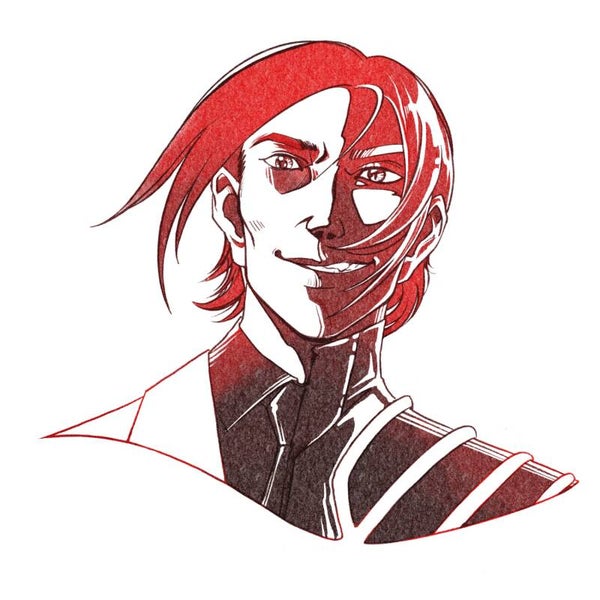 Ryan Callen, two face art