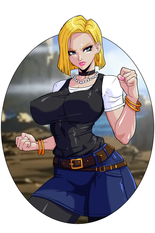 Android 18 11x17" Dragon ball z, DBZ